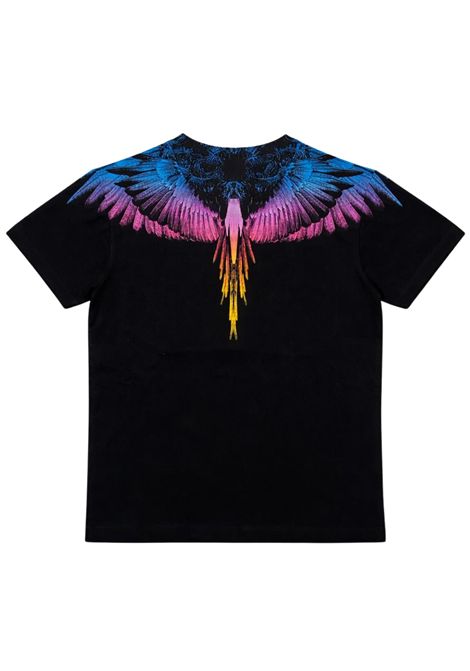 T-shirt bambina nera in cotone MARCELO BURLON | S6CMJGTH071NERO